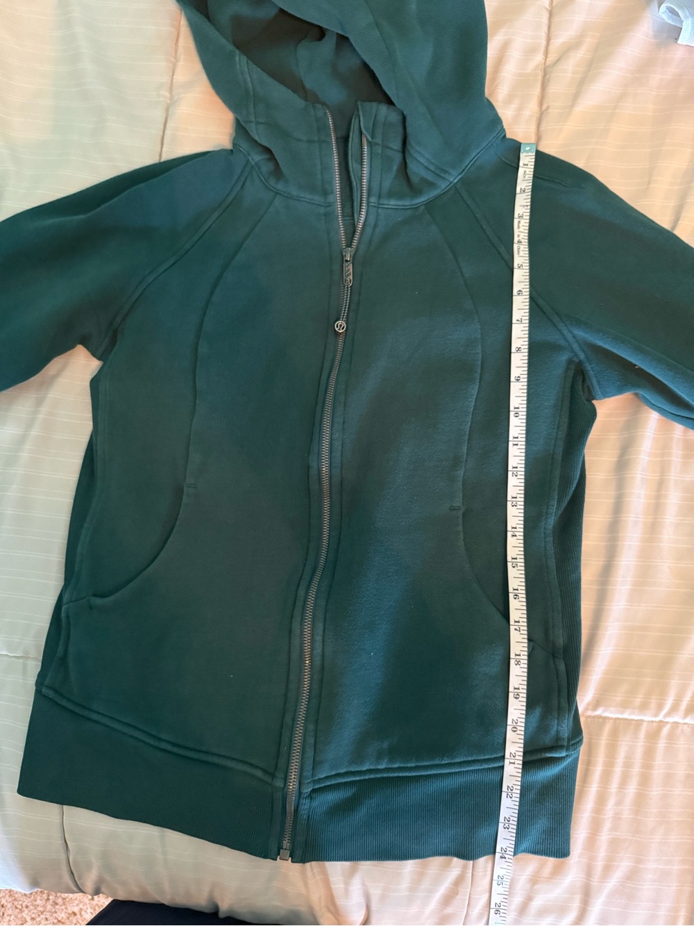 lululemon athletica Teal Hooded Full-Zip Sweatshirt - Picture 11 of 12